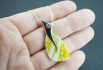 Highland Marble Sterling Silver Pendant