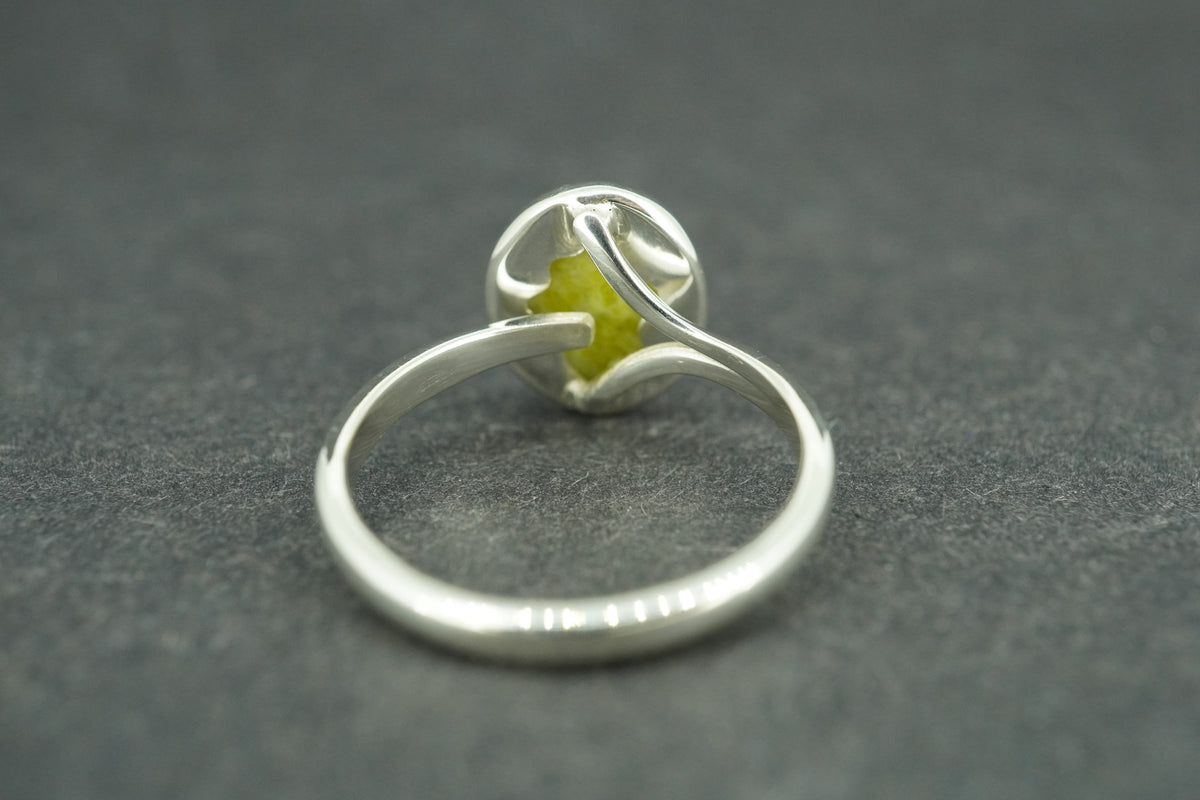 Iona Marble Sterling Silver Solitaire Ring