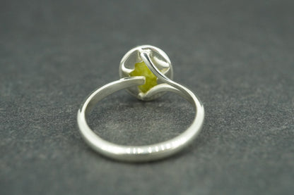 Iona Marble Sterling Silver Solitaire Ring