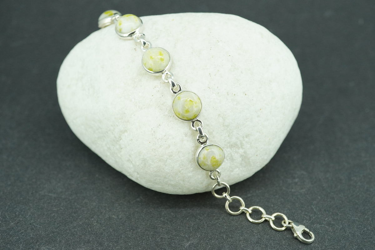 Iona Marble Sterling Silver Bracelet