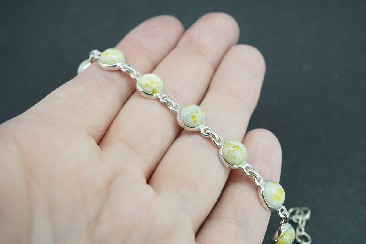Iona Marble Sterling Silver Bracelet