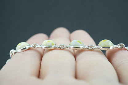 Iona Marble Sterling Silver Bracelet