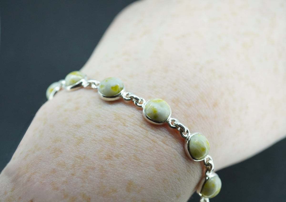 Iona Marble Sterling Silver Bracelet