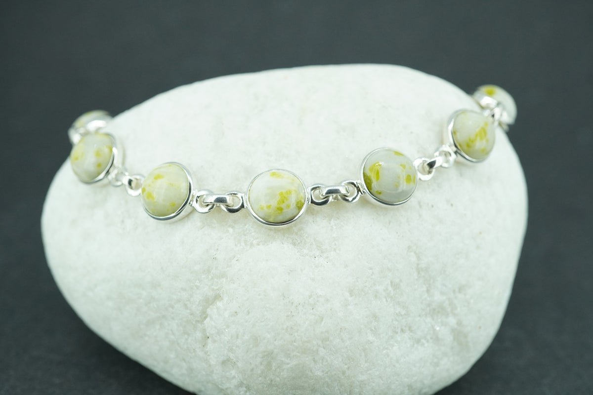 Iona Marble Sterling Silver Bracelet