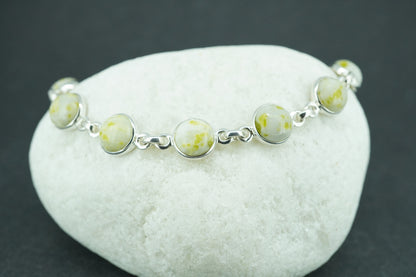 Iona Marble Sterling Silver Bracelet