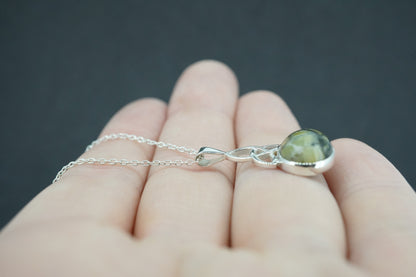 Skye Marble Sterling Silver Oval Pendant