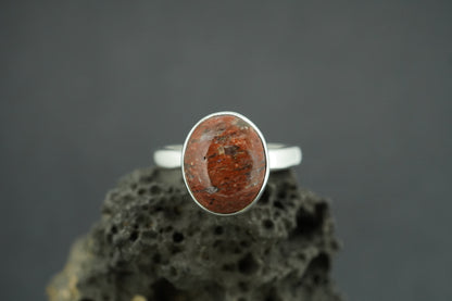 Lewisian Sterling Silver Round Solitaire Ring