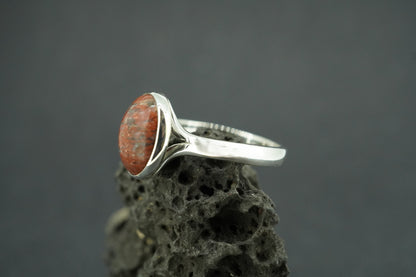 Lewisian Sterling Silver Round Solitaire Ring