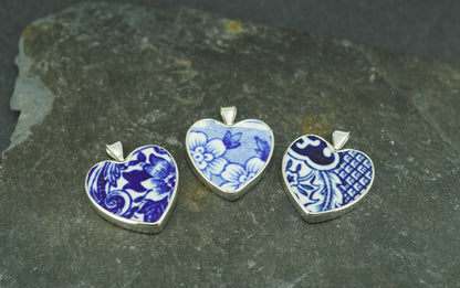 Old Willow Sterling Silver Heart Pendant
