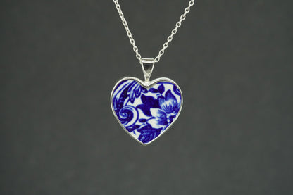 Old Willow Sterling Silver Heart Pendant