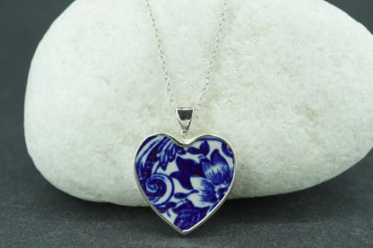 Old Willow Sterling Silver Heart Pendant