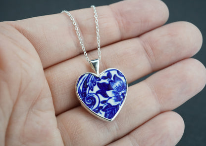 Old Willow Sterling Silver Heart Pendant
