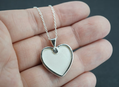 Old Willow Sterling Silver Heart Pendant