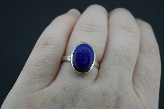 Lapis Lazuli Sterling Silver Classic Ring
