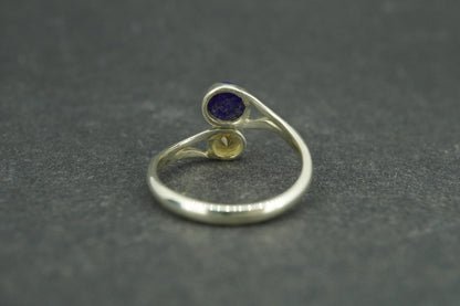 Lapis Lazuli & Citrine Sterling Silver Ring