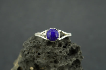 Lapis Lazuli Sterling Silver Solitaire Ring