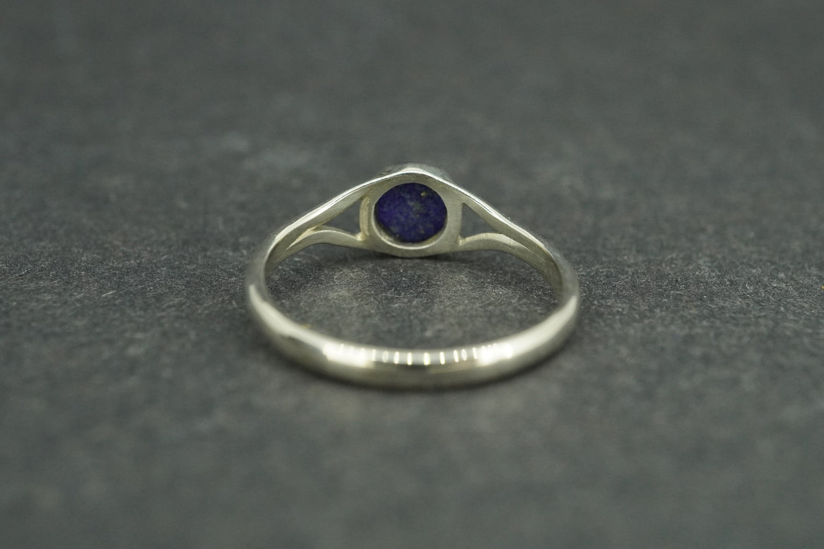 Lapis Lazuli Sterling Silver Solitaire Ring