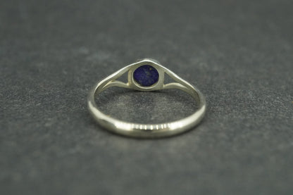 Lapis Lazuli Sterling Silver Solitaire Ring
