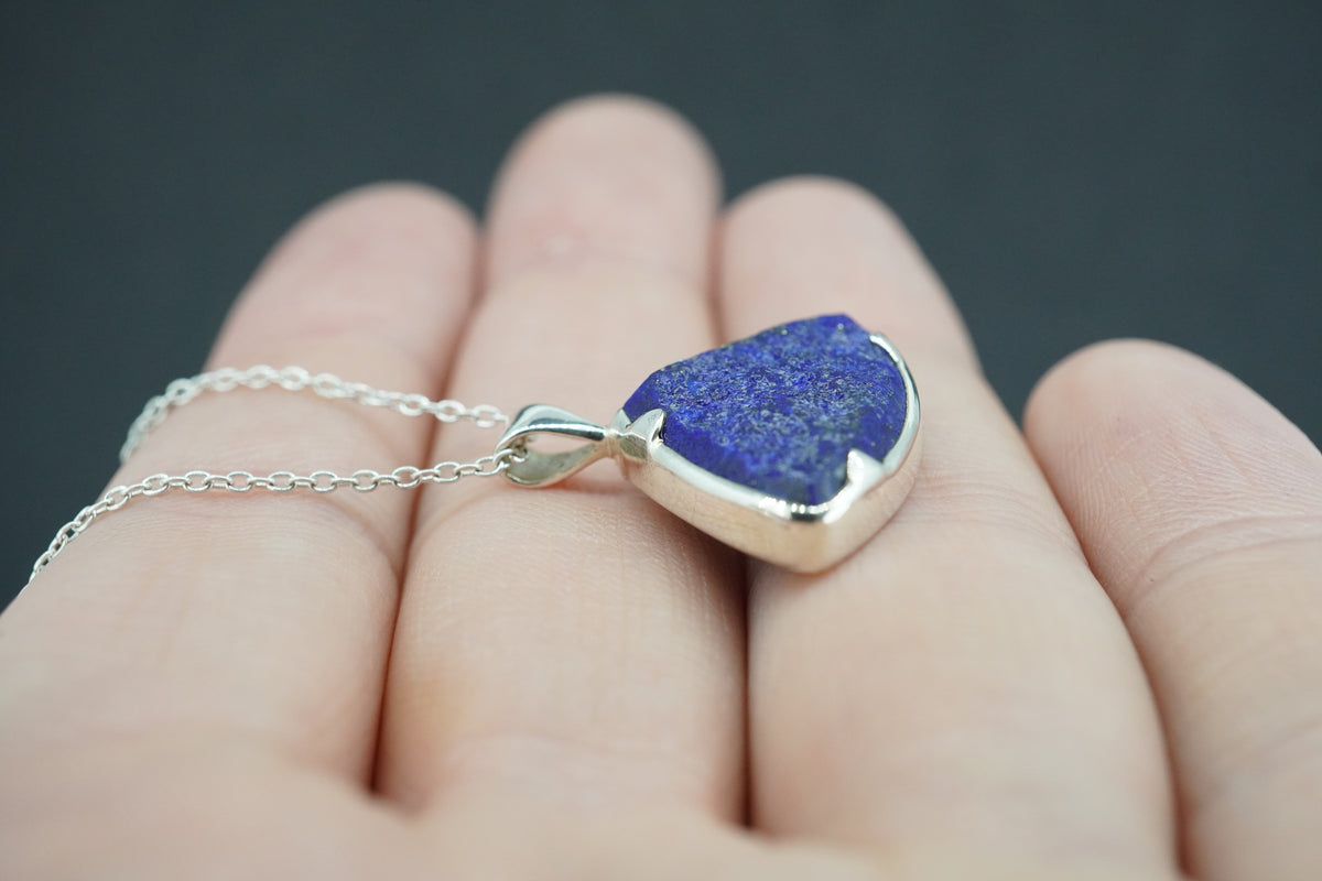 Lapis Lazuli Sterling Silver Medium Pendant