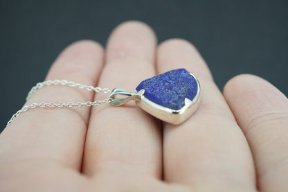 Lapis Lazuli Sterling Silver Medium Pendant