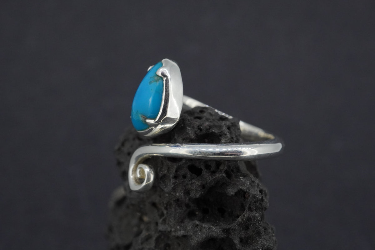 Turquoise Sterling Silver Celtic Medium Ring