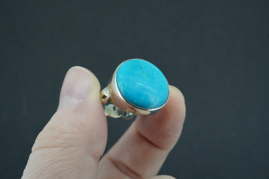 Turquoise Sterling Silver Fancy Ring