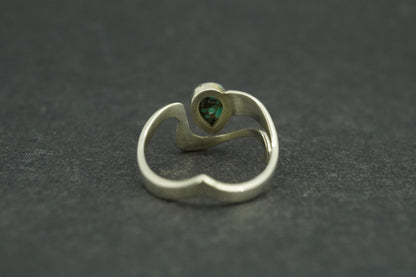 Turquoise Sterling Silver Wave Ring