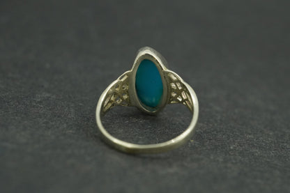 Turquoise Sterling Silver Celtic Ring