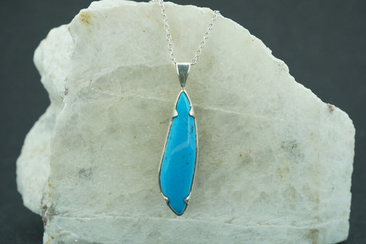 Arizona Turquoise Sterling Silver Drop Pendant