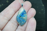 Cornish Azurite Sterling Silver Pendant