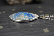 Cornish Azurite Sterling Silver Pendant