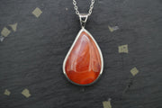 Indian Carnelian Sterling Silver Pendant