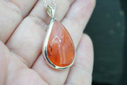 Indian Carnelian Sterling Silver Pendant