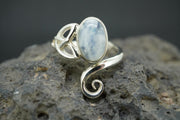 Moonstone Sterling Silver Celtic Wrap Ring