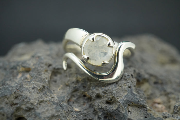 Moonstone Sterling Silver Wrap Ring