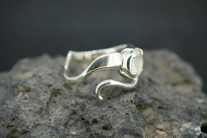 Moonstone Sterling Silver Wrap Ring