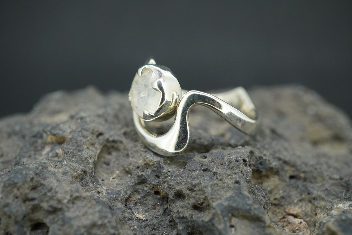Moonstone Sterling Silver Wrap Ring