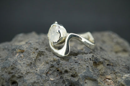 Moonstone Sterling Silver Wrap Ring