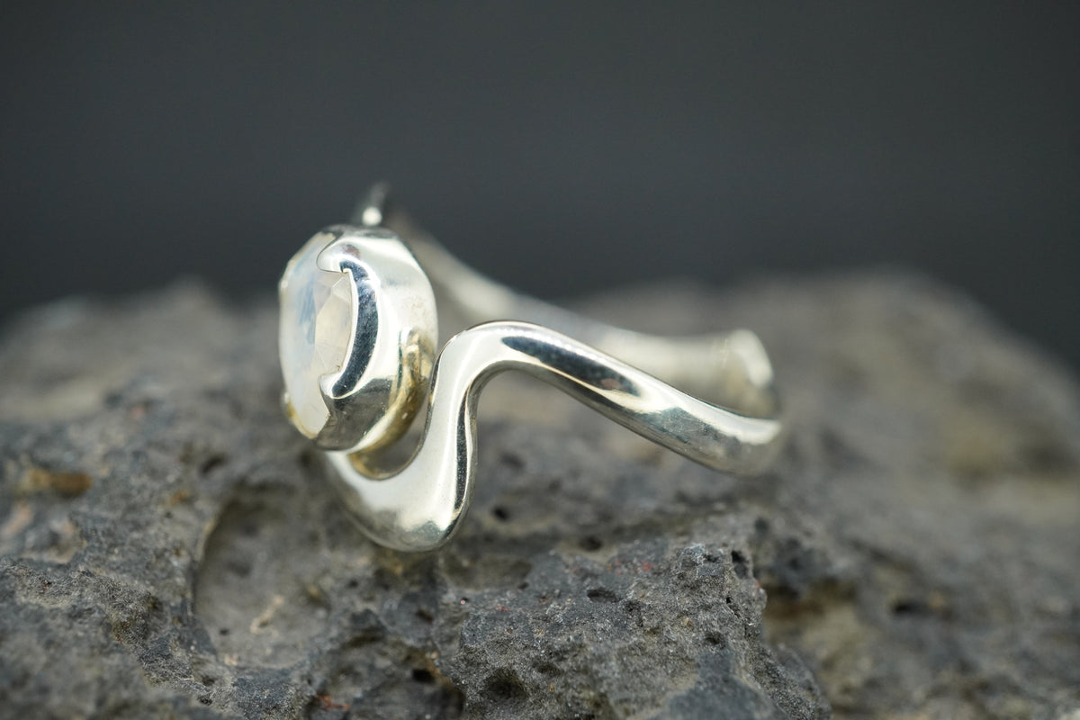Moonstone Sterling Silver Wrap Ring