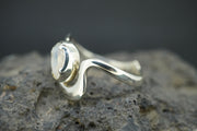 Moonstone Sterling Silver Wrap Ring