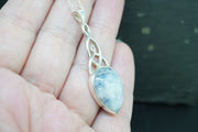 Moonstone Trinity Knot Sterling Silver Pendant