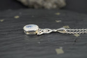 Moonstone Trinity Knot Sterling Silver Pendant