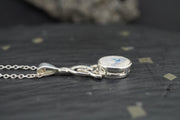 Moonstone Trinity Knot Sterling Silver Pendant