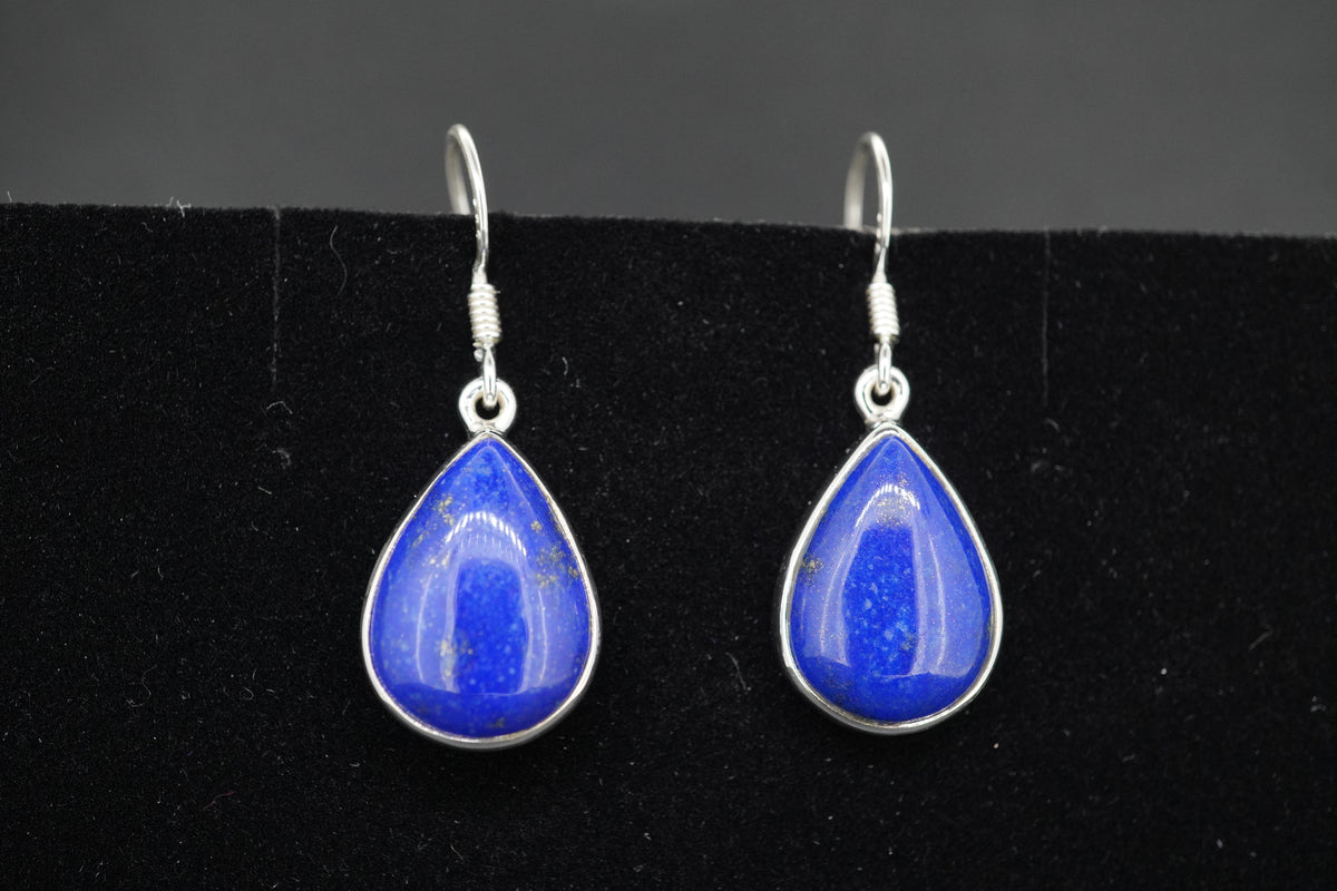 Lapis Lazuli Sterling Silver Drop Earrings