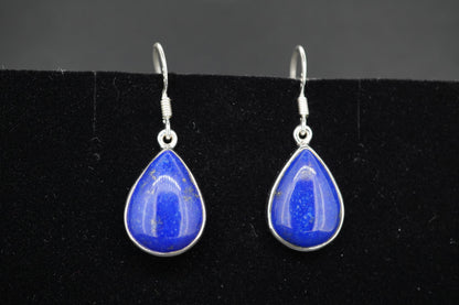 Lapis Lazuli Sterling Silver Drop Earrings