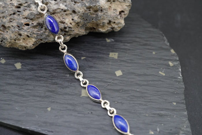 Lapis Lazuli Sterling Silver Bracelet