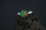 Opal Sterling Silver Ring