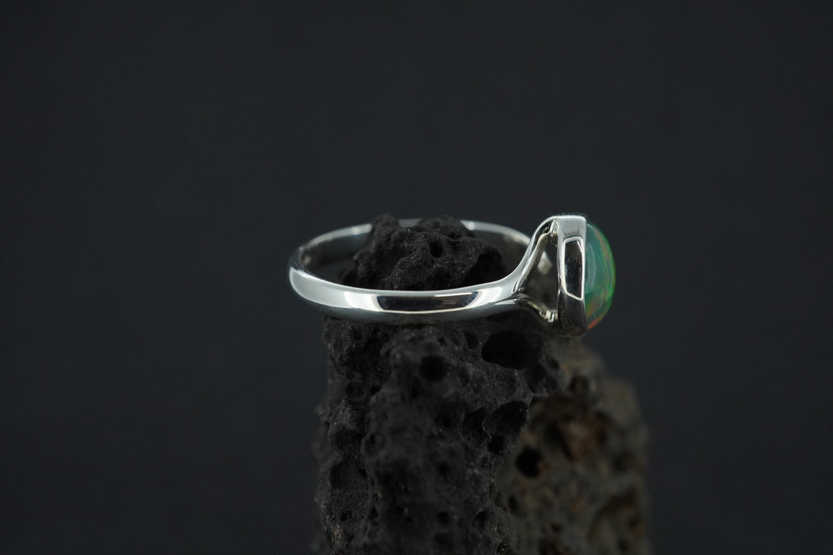 Opal Sterling Silver Ring