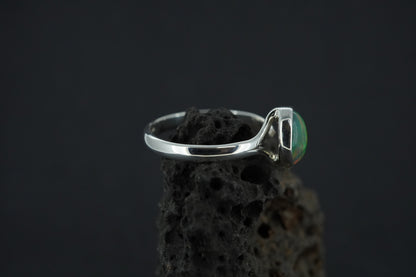 Opal Sterling Silver Ring