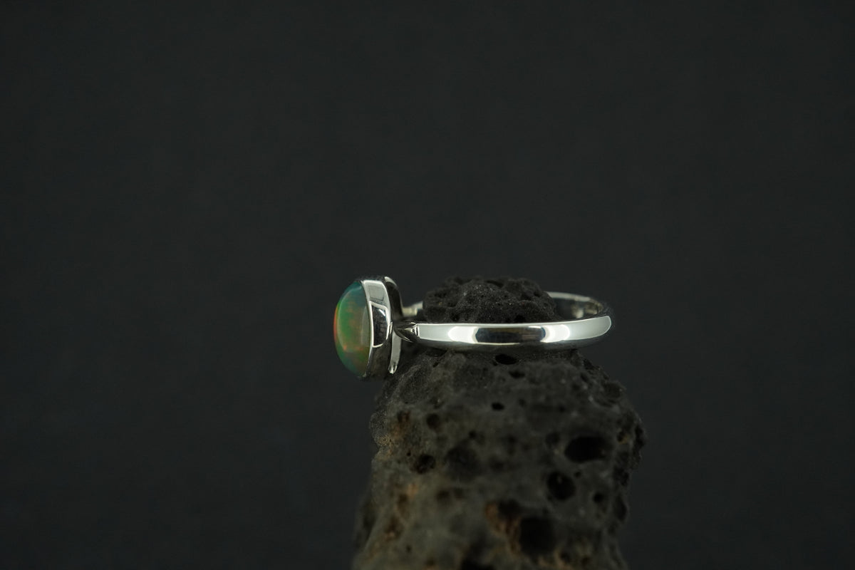Opal Sterling Silver Ring